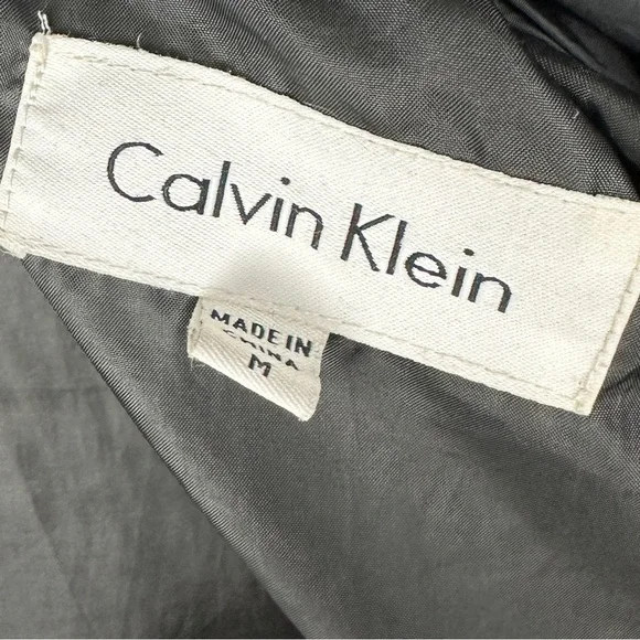 Calvin Klein Women's Long Sleeve Duck Down Quilted Puffer Jacket Black Size M - Picture 8 of 11